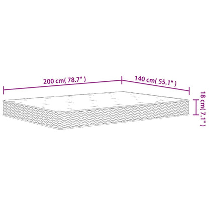 Materasso a Molle Bonnel Medio 140x200 cm - homemem39