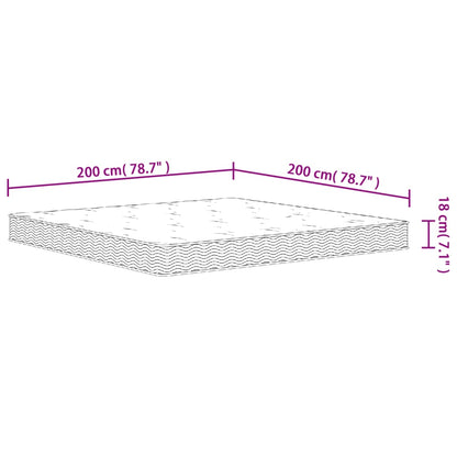 Materasso a Molle Bonnel Medio 200x200 cm - homemem39