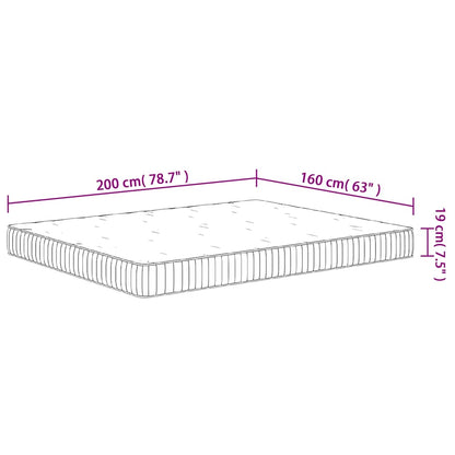 Materasso a Molle Insacchettate Medio 160x200 cm