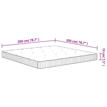 Materasso a Molle Insacchettate Medio 200x200 cm