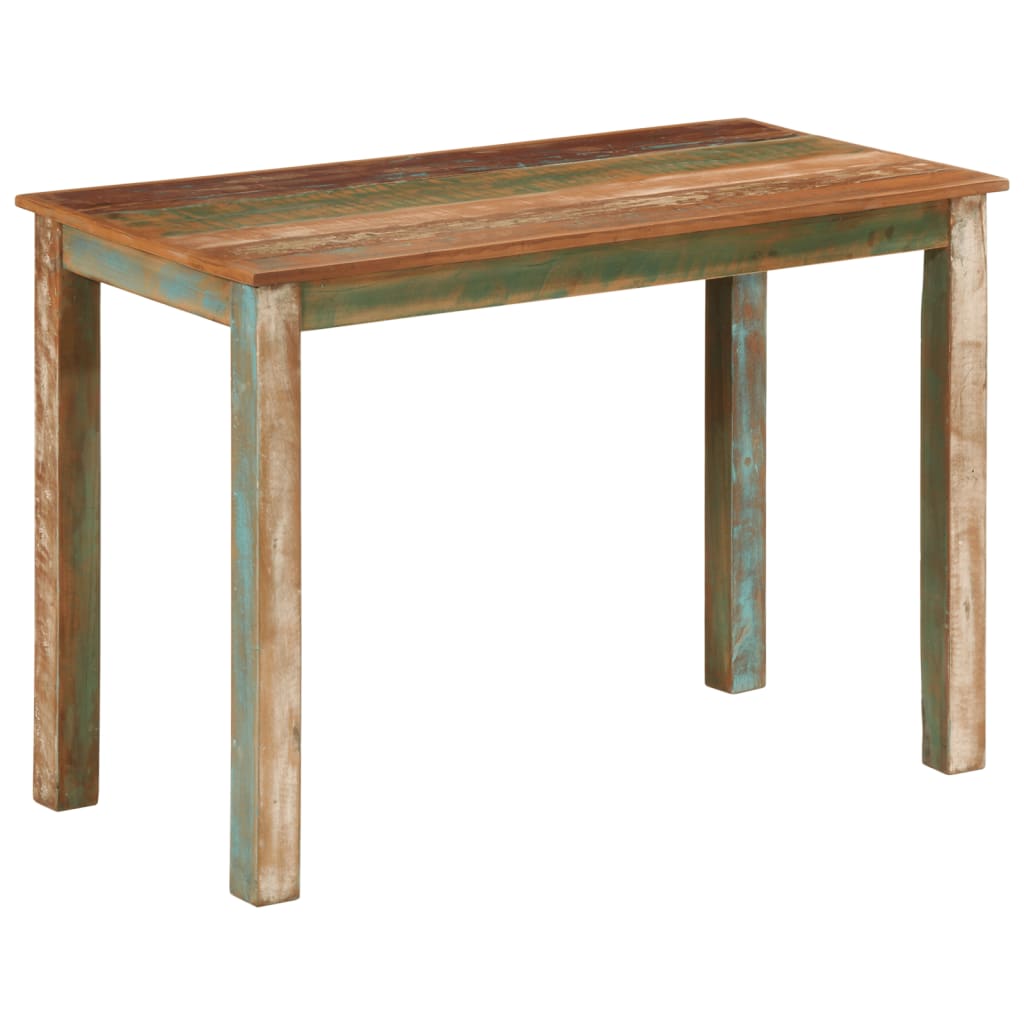 Tavolo da Pranzo 110x55x76 cm in Legno Massello di Recupero