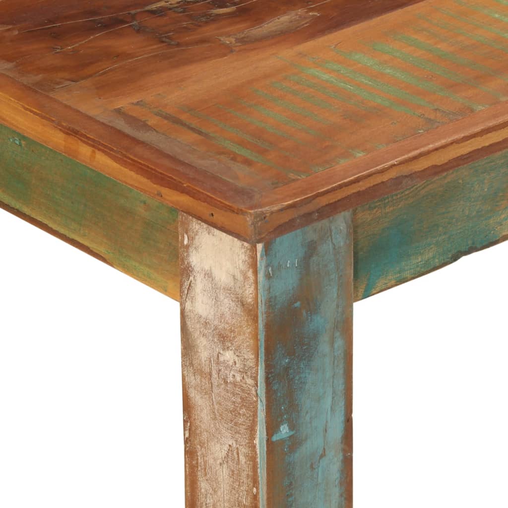 Tavolo da Pranzo 110x55x76 cm in Legno Massello di Recupero