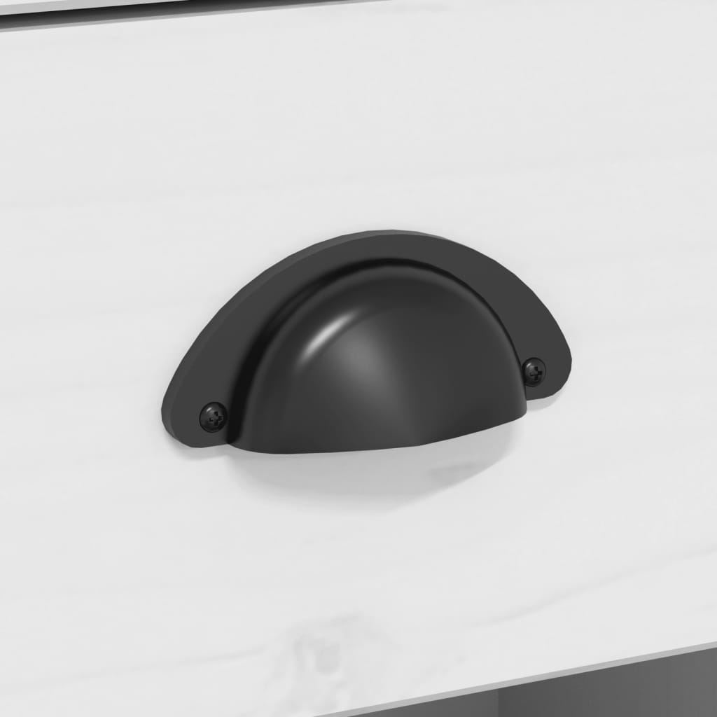 Credenza BODO 115,5x43x200,5 cm Massello Pino Bianco e Marrone - homemem39