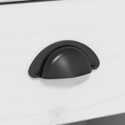 Credenza BODO 115,5x43x200,5 cm Massello Pino Bianco e Marrone - homemem39