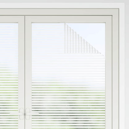 Pellicole per Finestre Design Smerigliato a Strisce in PVC