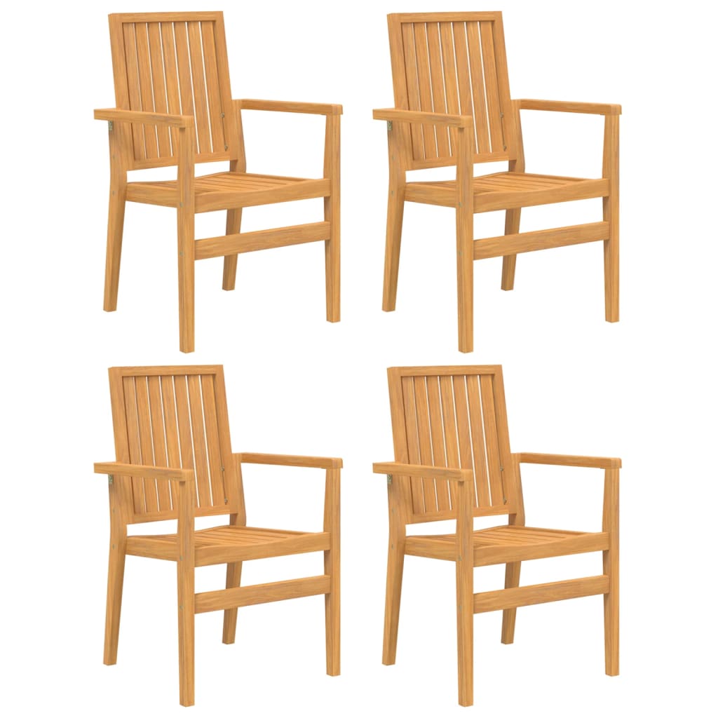 Set da Pranzo per Giardino 5 pz in Legno Massello di Teak - homemem39