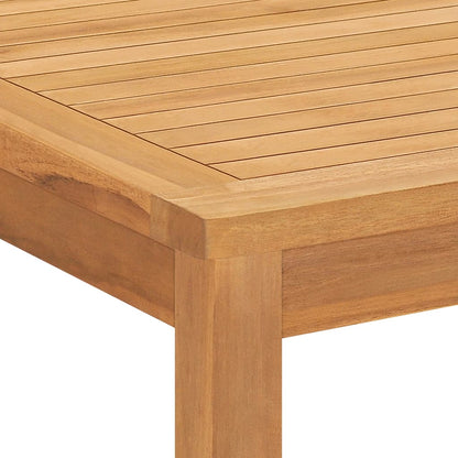 Set da Pranzo per Giardino 5 pz in Legno Massello di Teak