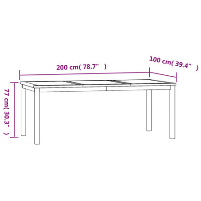 Set da Pranzo da Giardino 7 pz in Legno Massello di Teak | homemem39