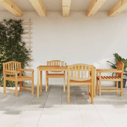 Set da Pranzo per Giardino 5 pz in Legno Massello di Teak | homemem39