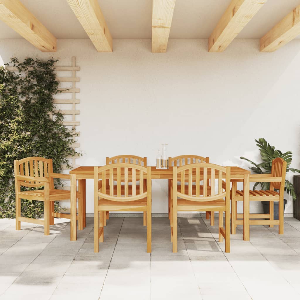 Set da Pranzo da Giardino 7 pz in Legno Massello di Teak | homemem39