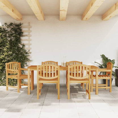 Set da Pranzo da Giardino 7 pz in Legno Massello di Teak | homemem39