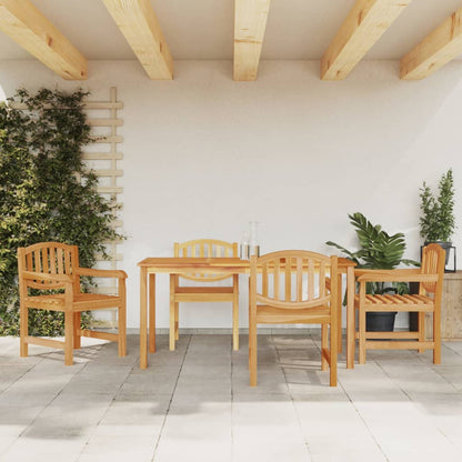 Set da Pranzo per Giardino 5 pz in Legno Massello di Teak | homemem39