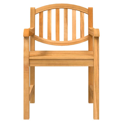 Set da Pranzo per Giardino 4 pz in Legno Massello di Teak | homemem39