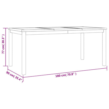 Set da Pranzo per Giardino 4 pz in Legno Massello di Teak | homemem39