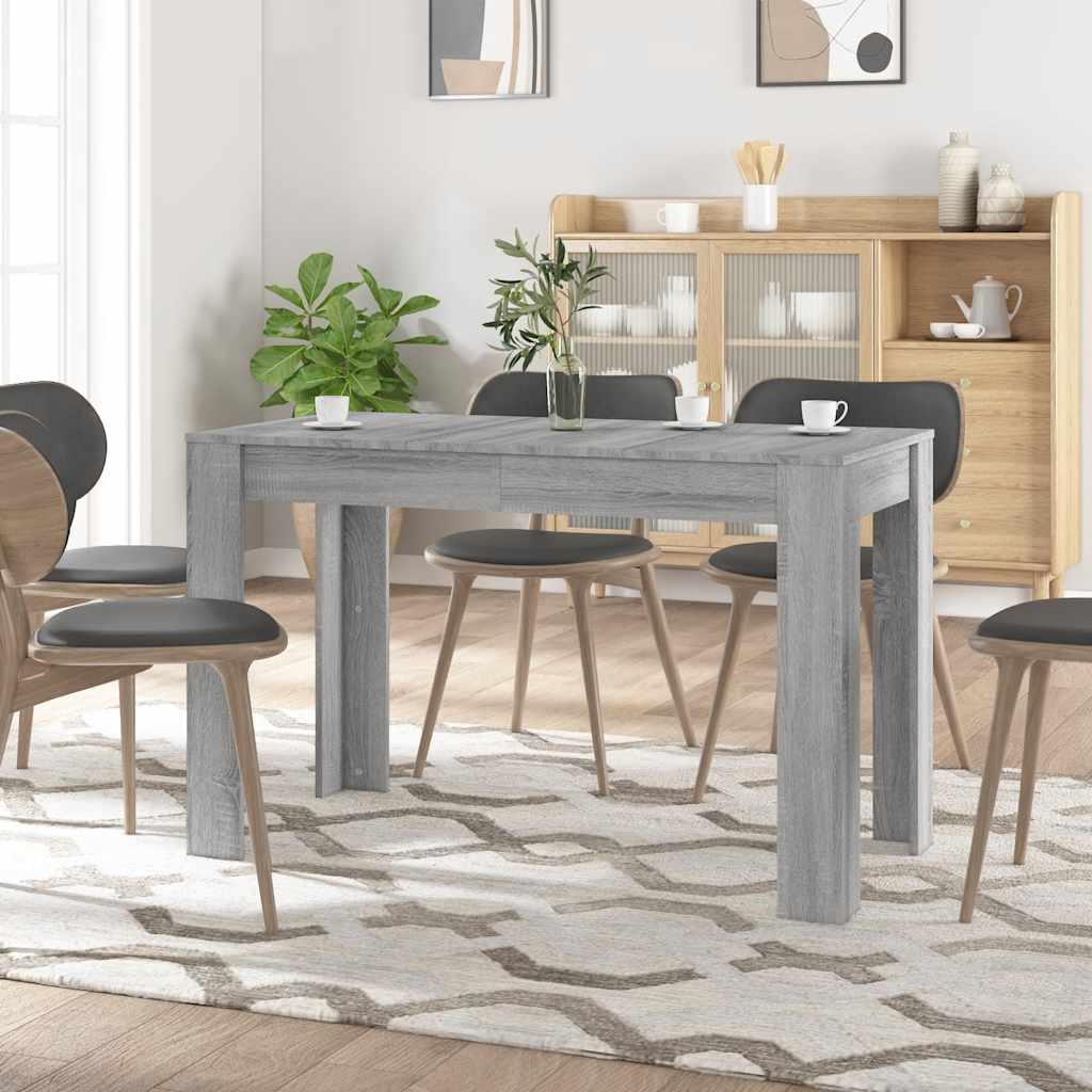 Tavolo da Pranzo Grigio Sonoma 120x60x76 cm Legno Multistrato - homemem39