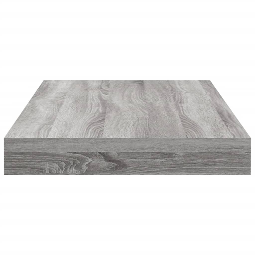 Mensole Parete 4pz Grigio Sonoma 40x10x1,5cm Legno Multistrato | homemem39