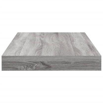 Mensole Parete 4pz Grigio Sonoma 40x10x1,5cm Legno Multistrato | homemem39