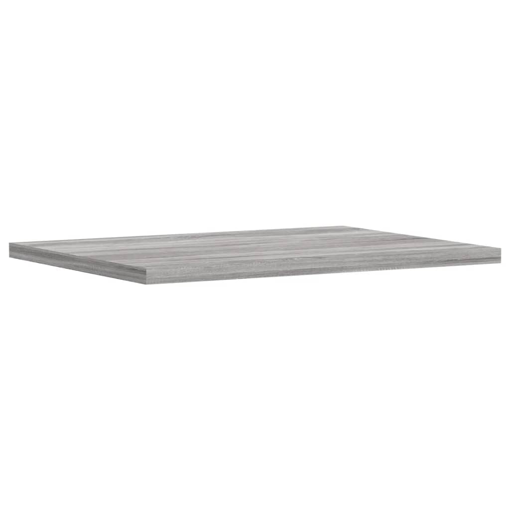 Mensole Parete 4pz Grigio Sonoma 40x30x1,5cm Legno Multistrato