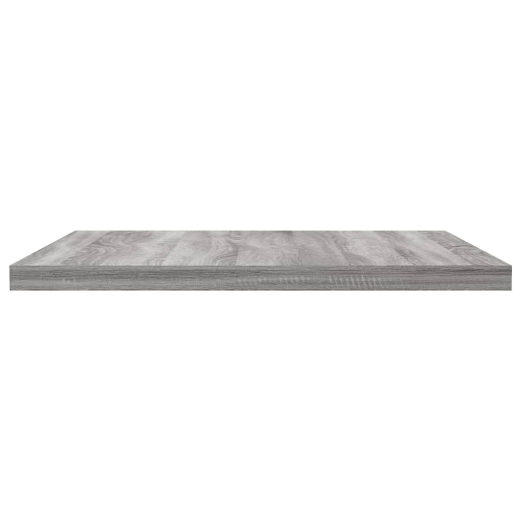 Mensole Parete 4pz Grigio Sonoma 40x30x1,5cm Legno Multistrato