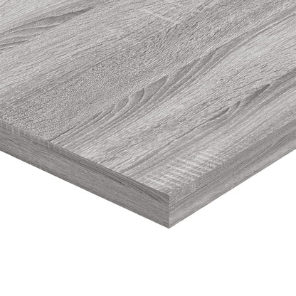 Mensole Parete 4pz Grigio Sonoma 40x30x1,5cm Legno Multistrato