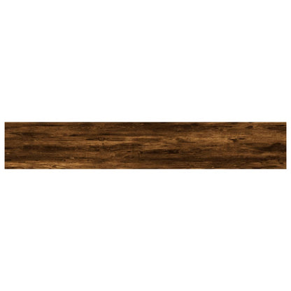 Mensole Parete 4pz Rovere Fumo 60x10x1,5 cm Legno Multistrato