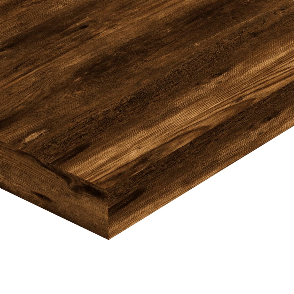 Mensole Parete 4pz Rovere Fumo 60x10x1,5 cm Legno Multistrato