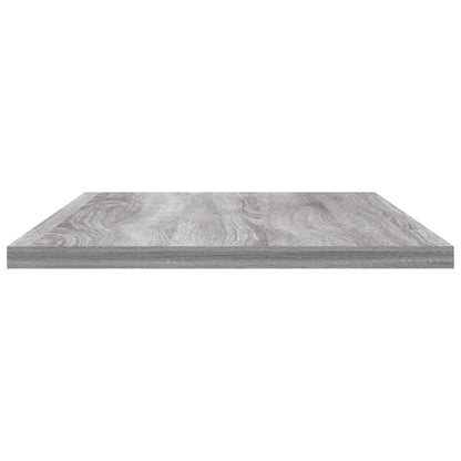 Mensole Parete 4pz Grigio Sonoma 60x20x1,5cm Legno Multistrato - homemem39