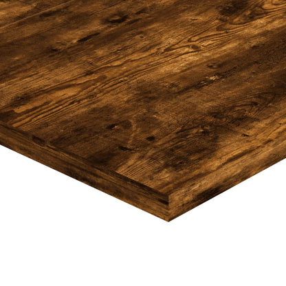 Mensole Parete 4pz Rovere Fumo 60x40x1,5 cm Legno Multistrato
