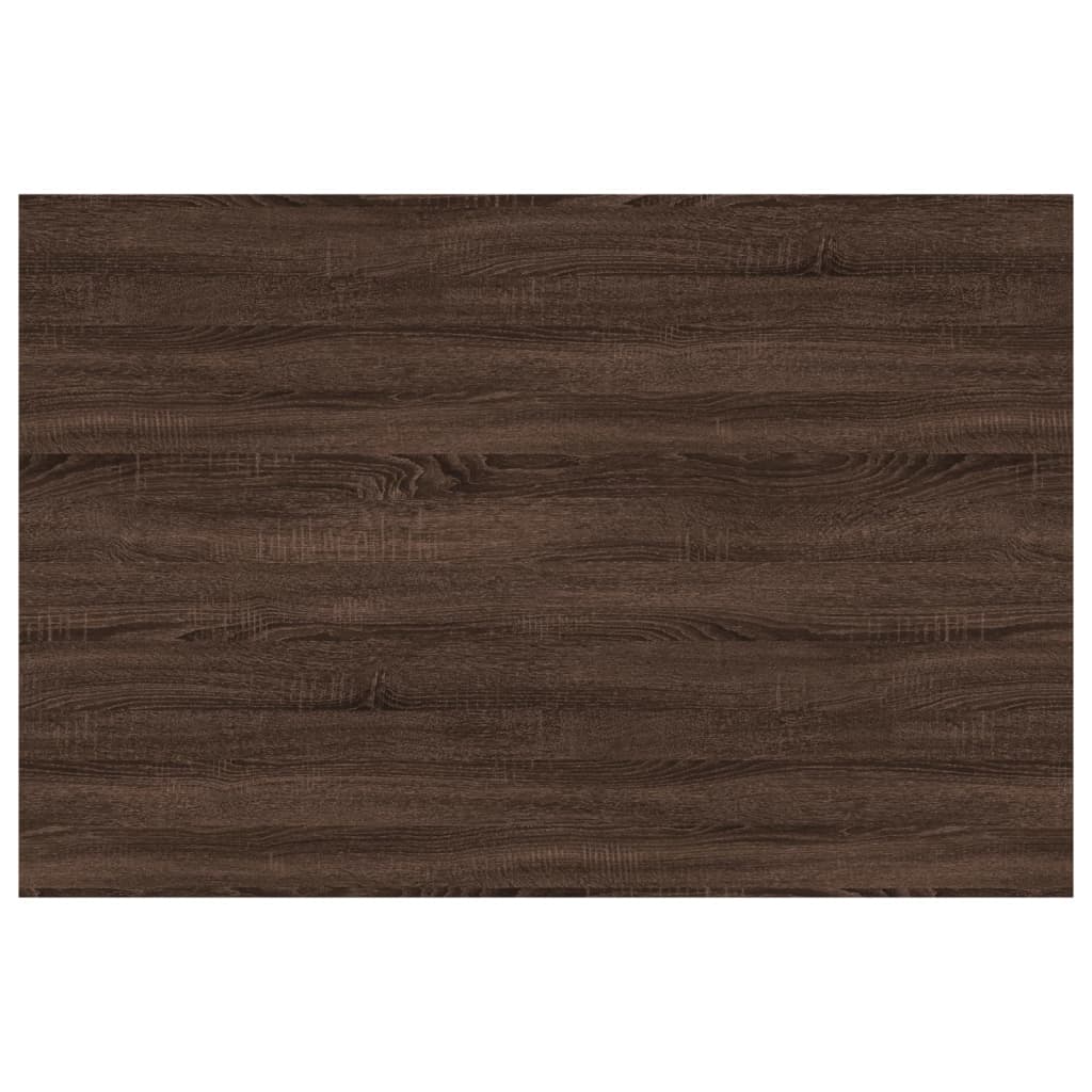 Mensole Parete 4pz Rovere Marrone 60x40x1,5cm Legno Multistrato - homemem39