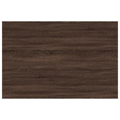 Mensole Parete 4pz Rovere Marrone 60x40x1,5cm Legno Multistrato - homemem39