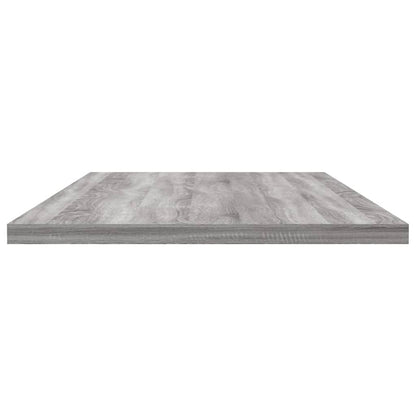 Mensole Parete 4pz Grigio Sonoma 80x30x1,5cm Legno Multistrato