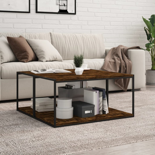 Mensole Parete 4pz Rovere Fumo 80x40x1,5 cm Legno Multistrato | homemem39