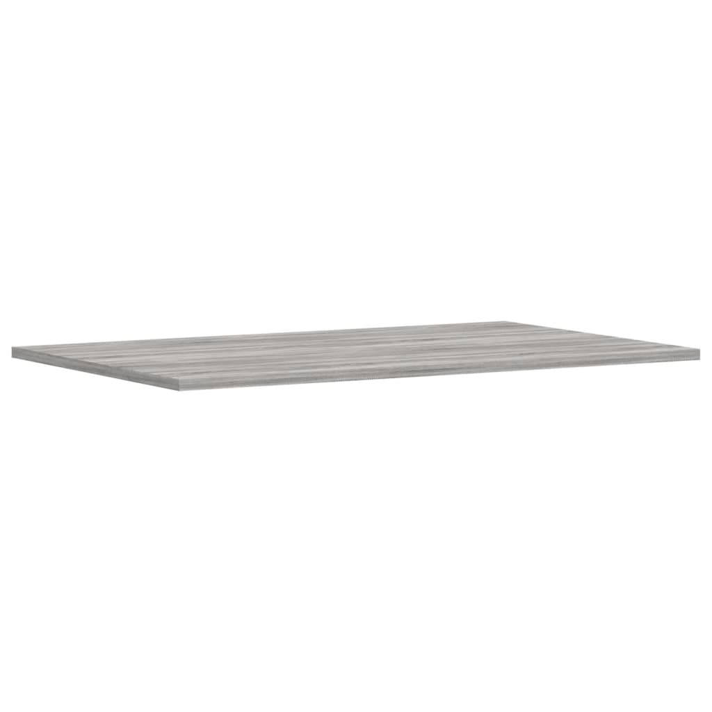 Mensole Parete 4pz Grigio Sonoma 80x50x1,5cm Legno Multistrato