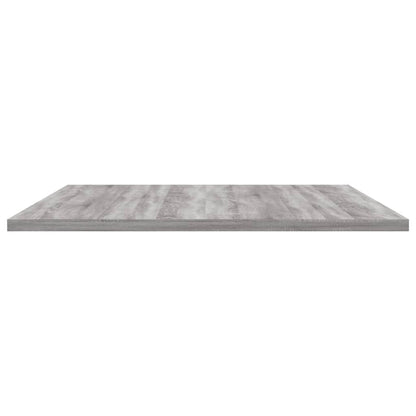 Mensole Parete 4pz Grigio Sonoma 80x50x1,5cm Legno Multistrato