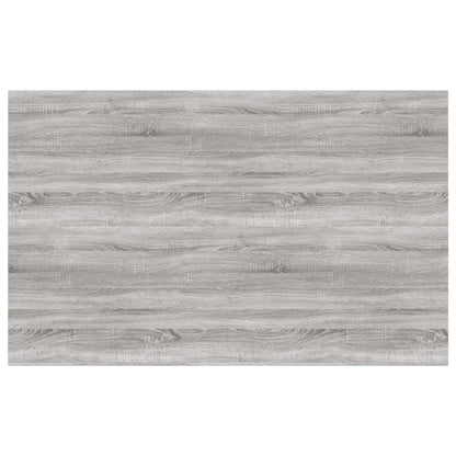 Mensole Parete 4pz Grigio Sonoma 80x50x1,5cm Legno Multistrato