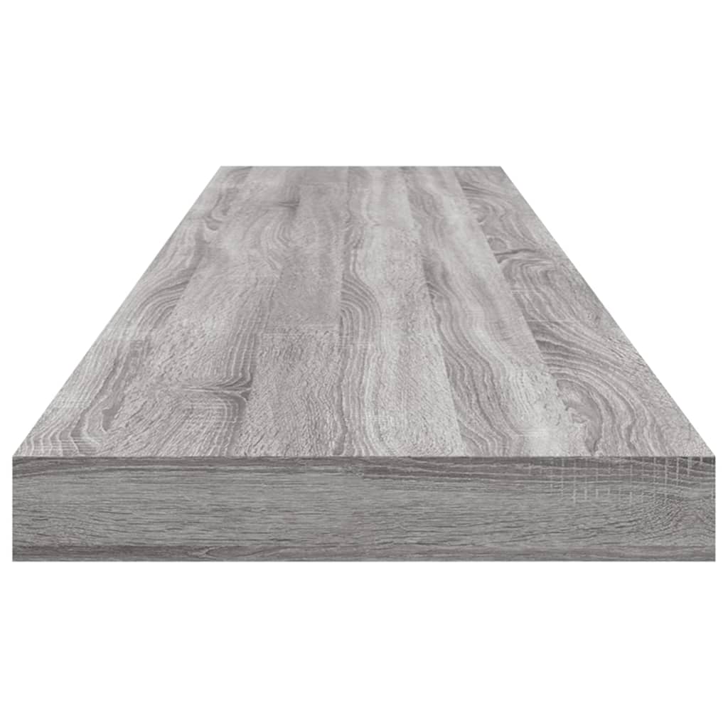 Mensole Parete 4pz Grigio Sonoma 100x10x1,5cm Legno Multistrato