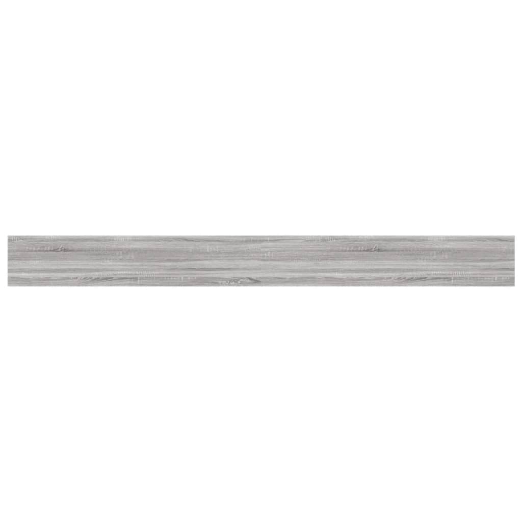 Mensole Parete 4pz Grigio Sonoma 100x10x1,5cm Legno Multistrato