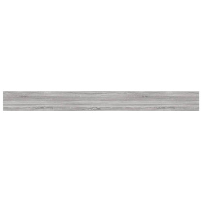 Mensole Parete 4pz Grigio Sonoma 100x10x1,5cm Legno Multistrato