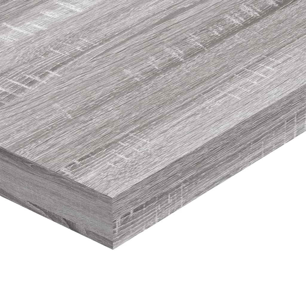 Mensole Parete 4pz Grigio Sonoma 100x10x1,5cm Legno Multistrato