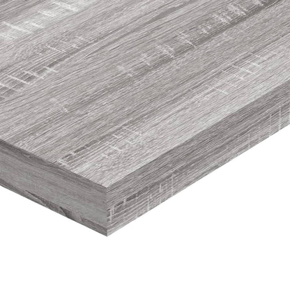 Mensole Parete 4pz Grigio Sonoma 100x10x1,5cm Legno Multistrato