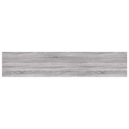 Mensole Parete 4pz Grigio Sonoma 100x20x1,5cm Legno Multistrato