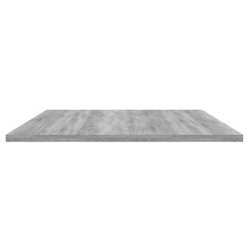 Mensole Parete 4pz Grigio Sonoma 100x50x1,5cm Legno Multistrato