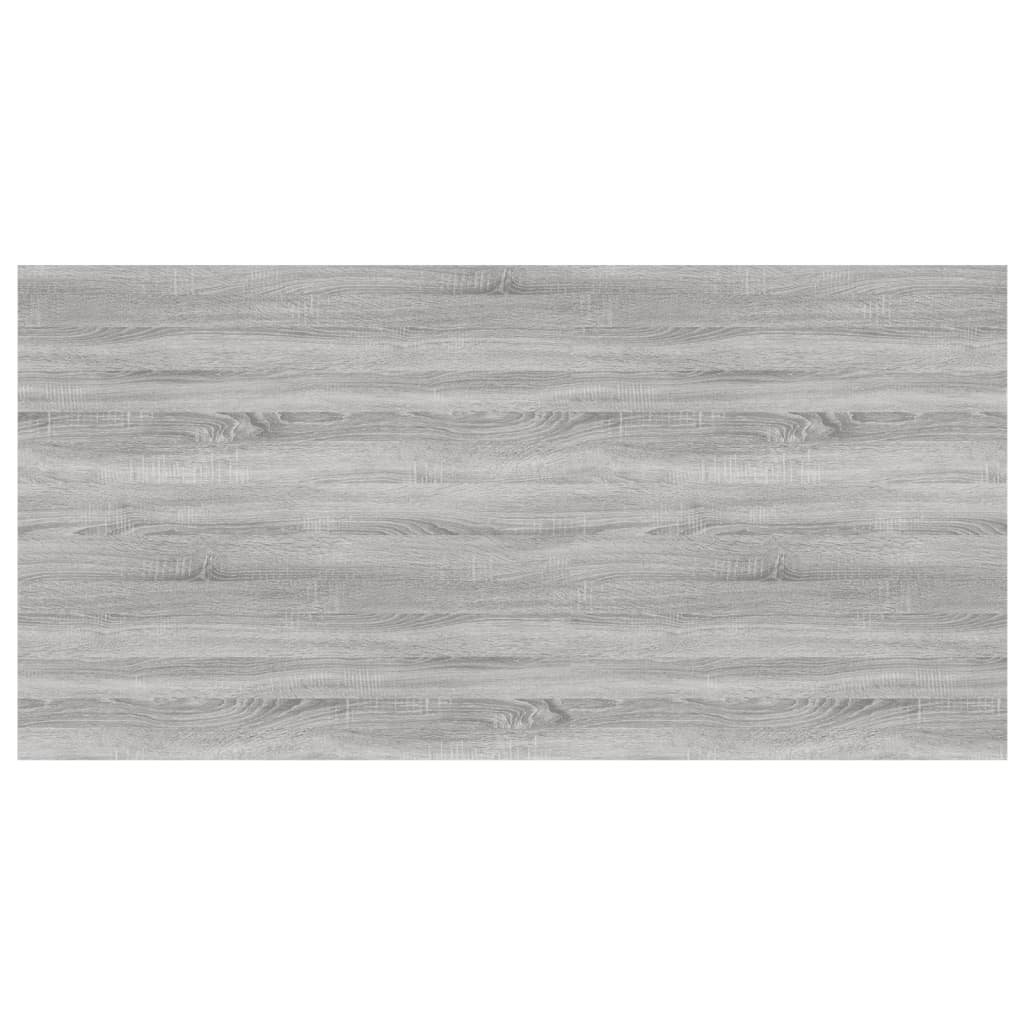 Mensole Parete 4pz Grigio Sonoma 100x50x1,5cm Legno Multistrato