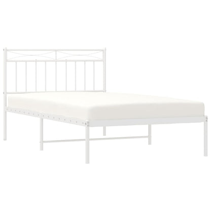 Giroletto con Testiera Metallo Bianco 107x203 cm | homemem39