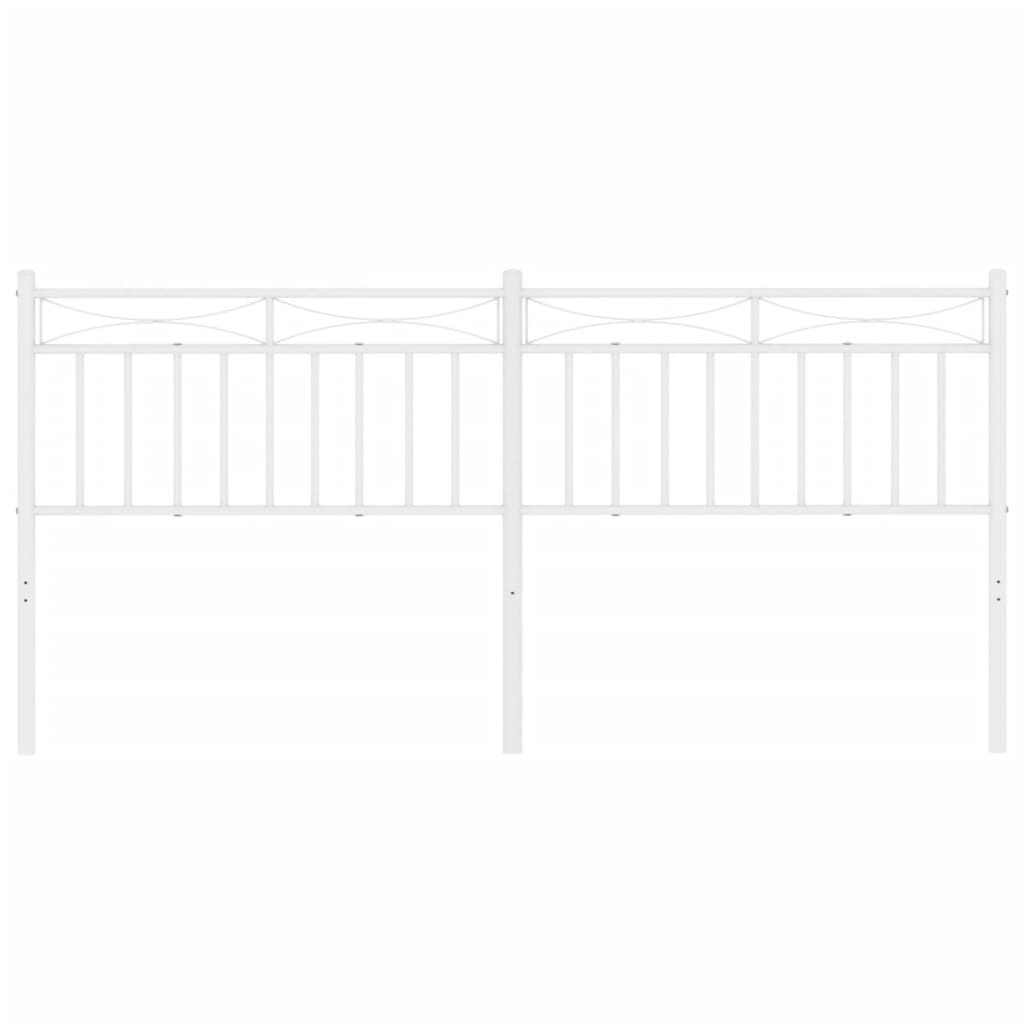 Testiera di Ricambio in Metallo Bianco 200 cm - homemem39