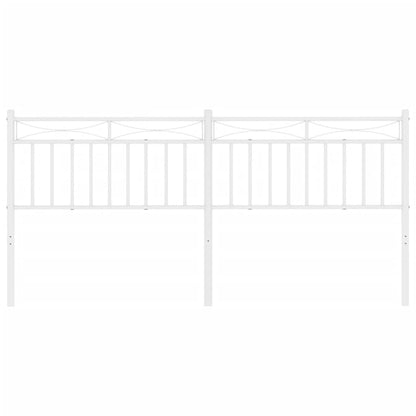 Testiera di Ricambio in Metallo Bianco 200 cm - homemem39