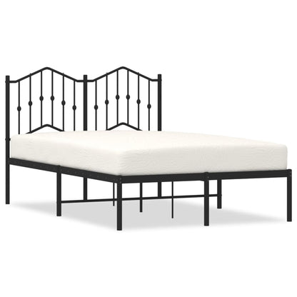 Giroletto con Testiera in Metallo Nero 120x190 cm | homemem39