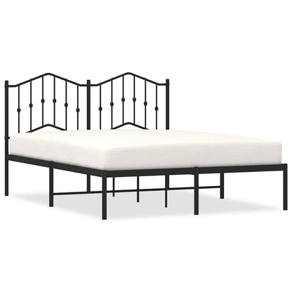 Giroletto con Testiera in Metallo Nero 150x200 cm | homemem39