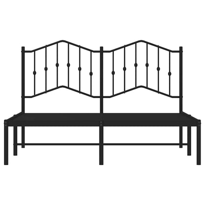 Giroletto con Testiera in Metallo Nero 150x200 cm | homemem39