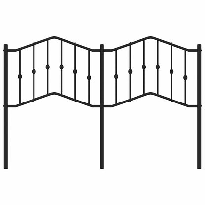 Testiera in Metallo Nero 150 cm - homemem39